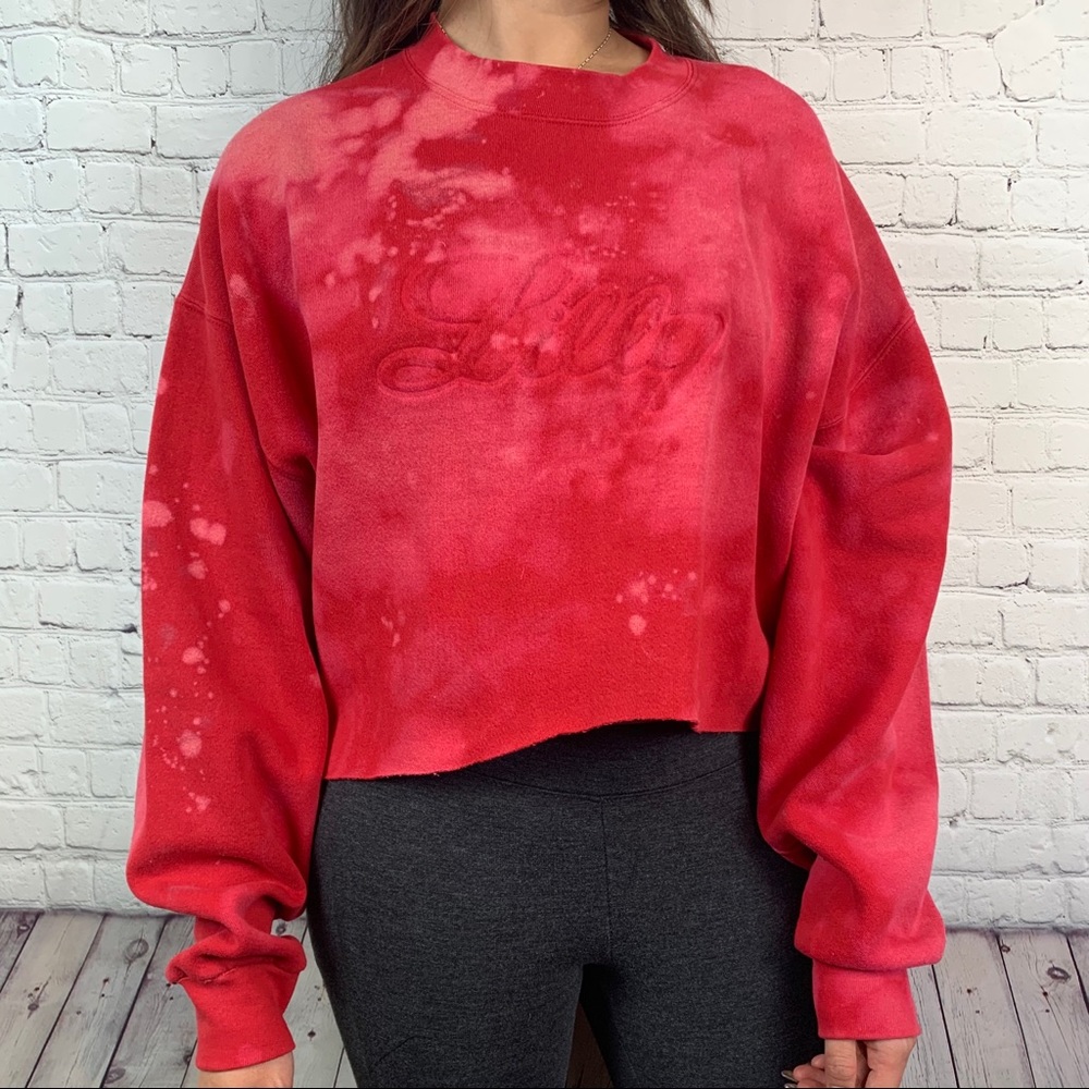 LILLY bleached cropped sweater ❤️